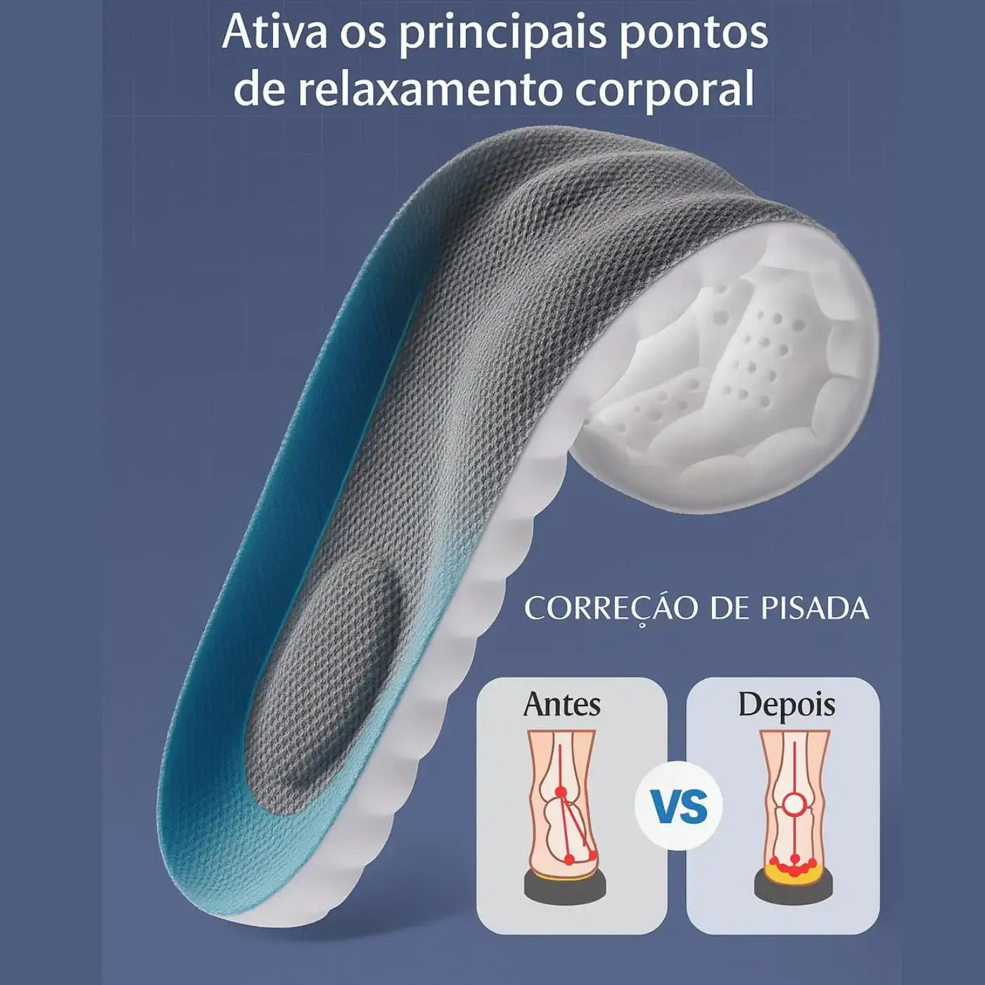 Passo Vital: Palmilha Esportiva 4D Anti-Impacto Vivaonn