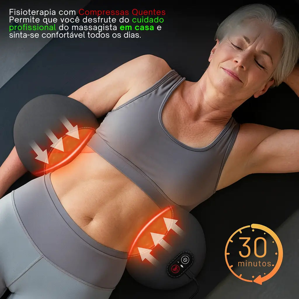 ConfortZen: Travesseiro Massageador Elétrico Para Dor Lombar Vivaonn