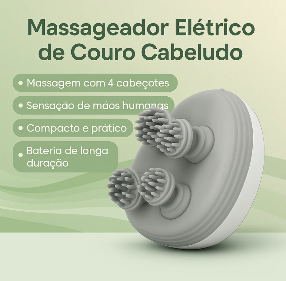 SintaSpa: Massageador Elétrico Para O Couro Cabeludo Vivaonn