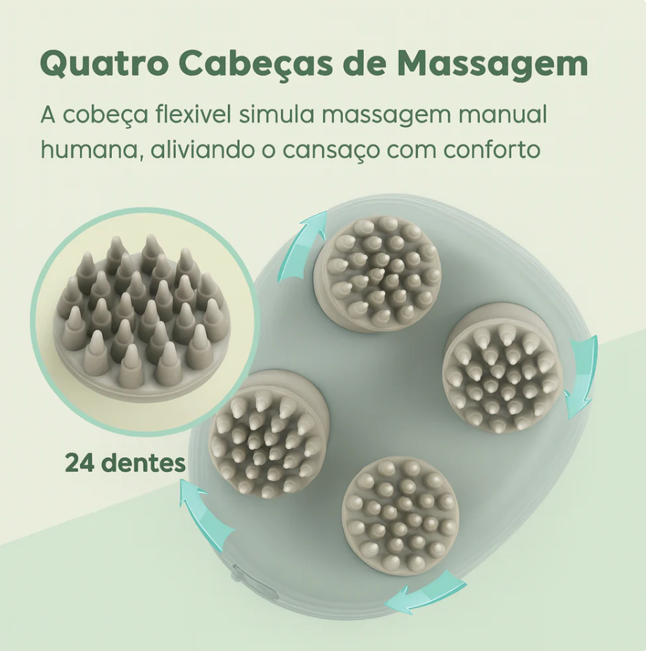 SintaSpa: Massageador Elétrico Para O Couro Cabeludo Vivaonn