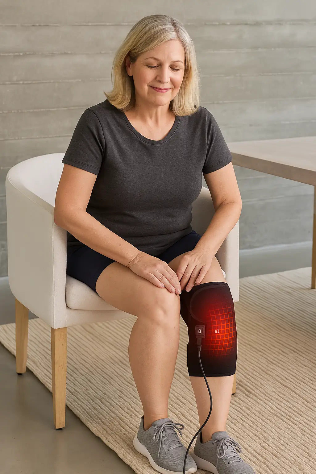 VivaTherm: Joelheira Elétrica com Aquecimento USB – Alívio e Conforto para Seu Joelho Vivaonn