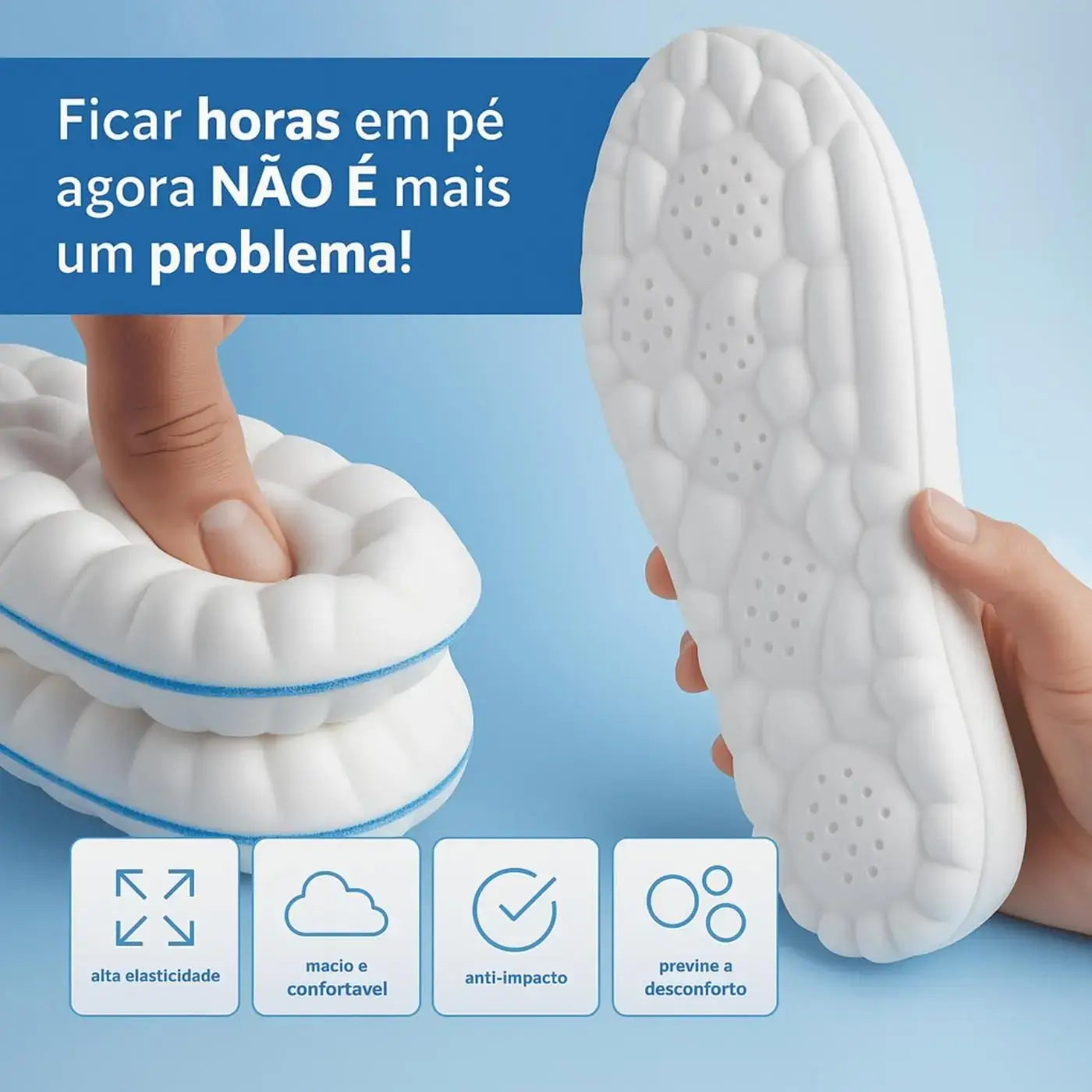 Passo Vital: Palmilha Esportiva 4D Anti-Impacto Vivaonn