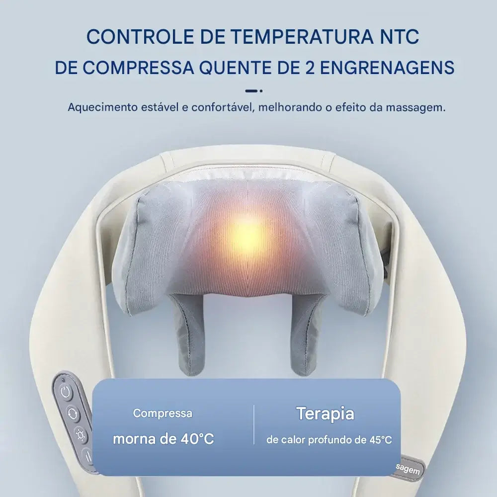 VivaRelax 6D: Massageador Multifuncional De Pescoço E Ombro Vivaonn