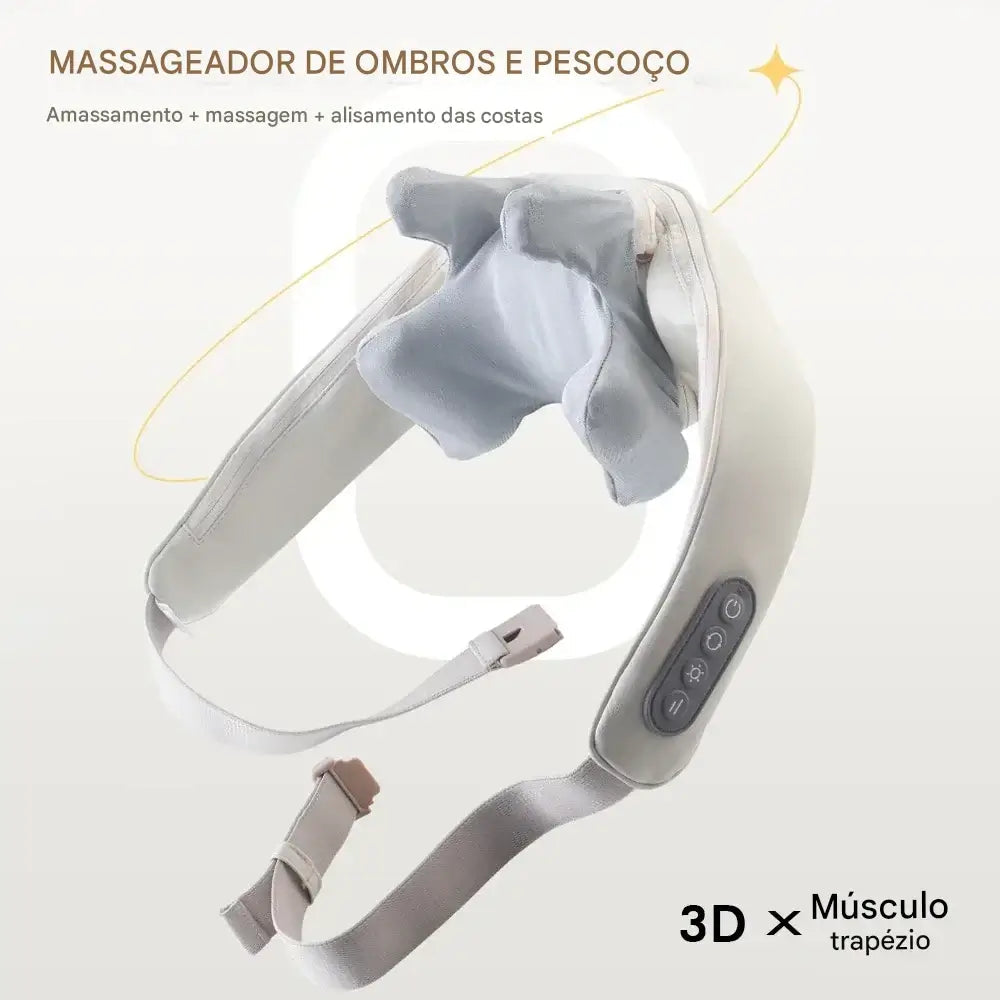 VivaRelax 6D: Massageador Multifuncional De Pescoço E Ombro Vivaonn